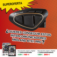INTERCOMUNICADORES MIDLAND BTX1 PRO y suscripción papel + digital 